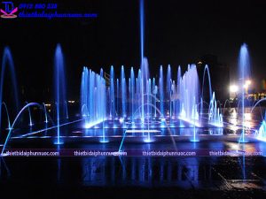 Hệ thống nhạc nước bể cạn được cấu thành từ nhiều hạng mục kỹ thuật riêng