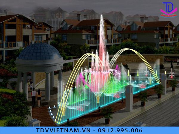 Mô hình nhạc nước nghệ thuật – Tạo điểm nhấn sống động cho không gian