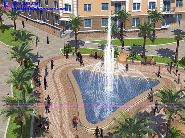 Mô hình nhạc nước được ứng dụng trong các không gian riêng