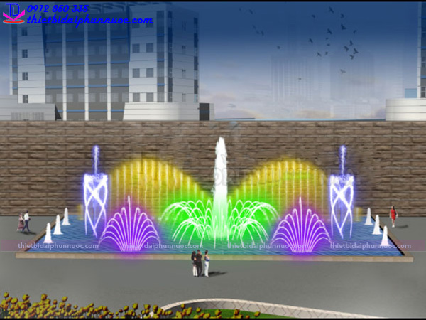 Khu nghỉ dưỡng và khách sạn cao cấp, nhạc nước hình chữ S