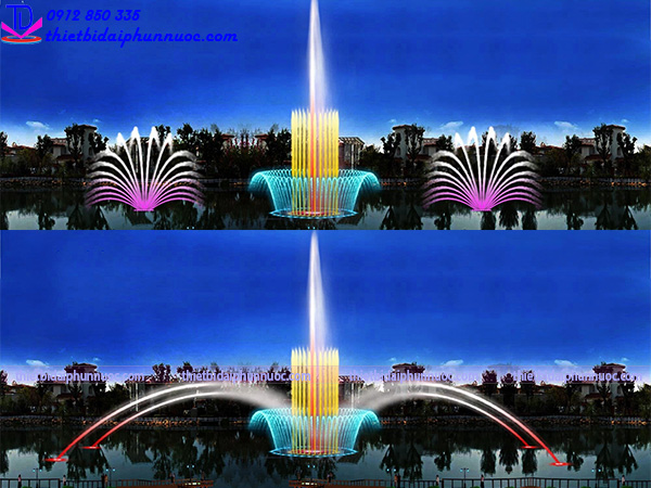 Nhạc nước hình chữ S – Xu hướng thiết kế đài phun nước hiện đại