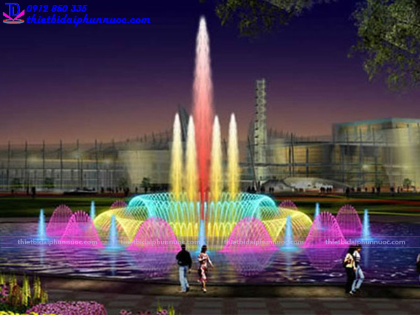 Nhạc nước hình elip trong các công trình