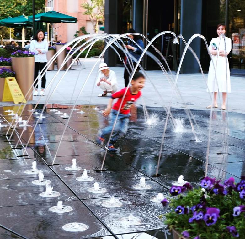 Công trình nhạc nước quy mô nhỏ gồm nhiều bộ phận khác nhau