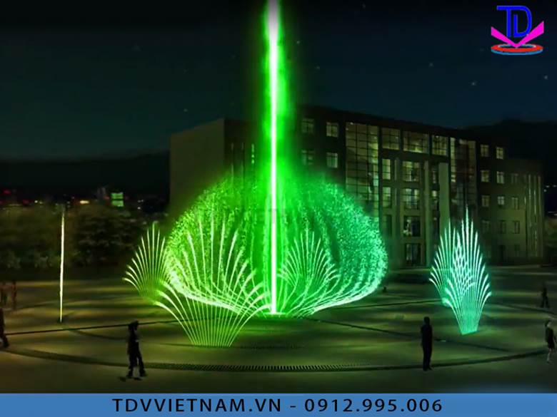 Một bản mô phỏng nhạc nước được xây dựng từ nhiều thành phần khác nhau