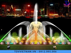 Mô phỏng nhạc nước là quá trình thiết kế, lập trình theo dự án thực tế