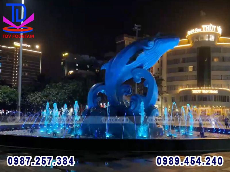 Hiệu ứng phun nước hình Dome hiện đại