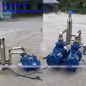 bom chim truc ngang 10hp 7.5kw 3pha nhap khau an do2