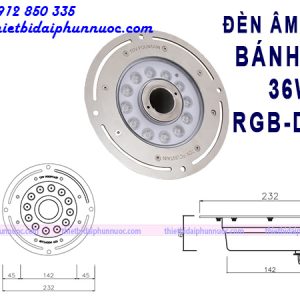 den led duoi nuoc dang banh xe 36w 2