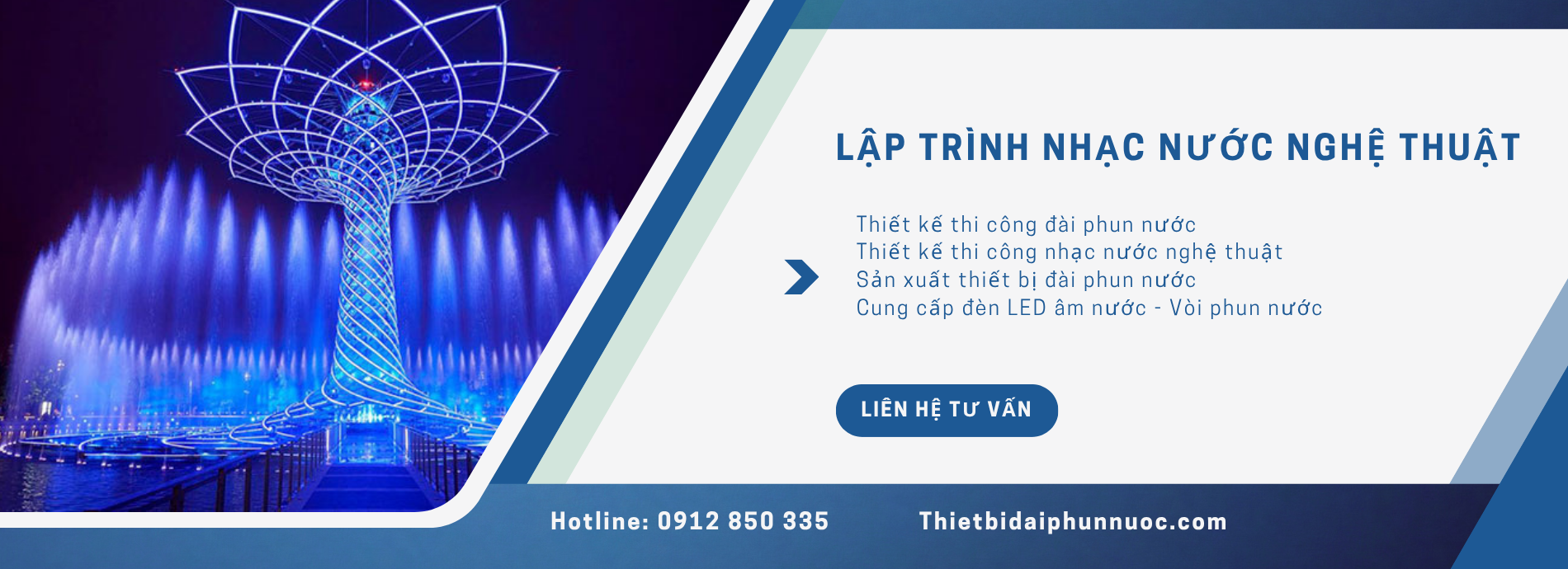 thiết kế thi công đài phun nước
