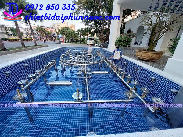 công nghệ ánh sáng 3D trong thi công nhạc nước