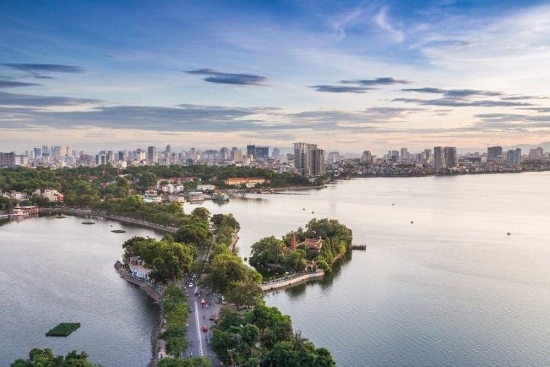 Không gian mặt nước rộng của Hồ Tây tạo dư địa để nghiên cứu sân khấu nhạc nước phao nổi có trường nhìn lớn
