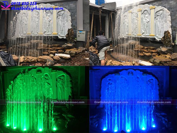 hóa giải thế đất xấu bằng đài phun nước nghệ thuật