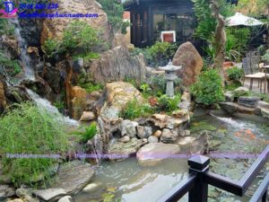 Đài phun nước hòn non bộ